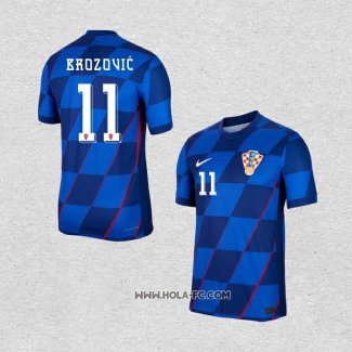 Camiseta Segunda Croacia Jugador Brozovic 2024