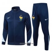 Chandal de Chaqueta del Francia 2024-2025 Azul