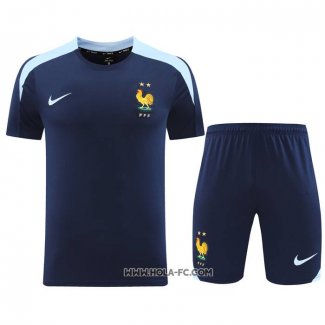 Chandal del Francia 2024-2025 Manga Corta Azul - Pantalon Corto