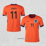 Camiseta Primera Paises Bajos Jugador Gakpo 2024