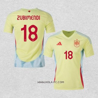 Camiseta Segunda Espana Jugador Zubimendi 2024