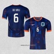 Camiseta Segunda Paises Bajos Jugador De Vrij 2024