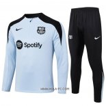 Chandal de Sudadera del Barcelona 2024-2025 Azul Claro