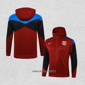 Chaqueta con Capucha del Barcelona 2024-2025 Rojo