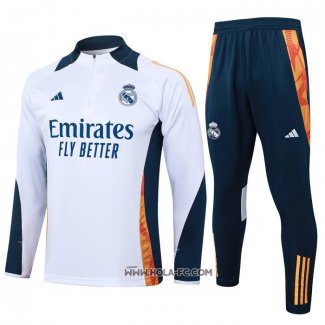 Chandal de Sudadera del Real Madrid 2024-2025 Blanco