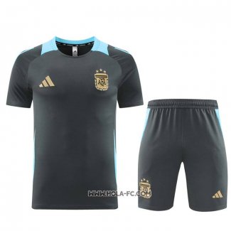 Chandal del Argentina 2024-2025 Manga Corta Gris - Pantalon Corto