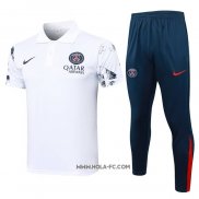 Conjunto Polo del Paris Saint-Germain 2024-2025 Blanco