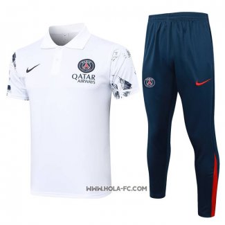 Conjunto Polo del Paris Saint-Germain 2024-2025 Blanco