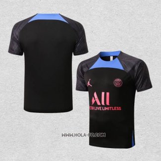 Camiseta de Entrenamiento Paris Saint-Germain Jordan 2022-2023 Negro y Azul