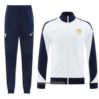 Chandal de Chaqueta del Pumas UNAM 2024-2025 Blanco