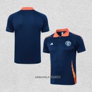 Camiseta Polo del Manchester United 2024-2025 Azul