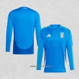Camiseta Primera Italia 2024-2025 Manga Larga