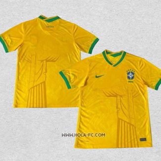 Tailandia Camiseta Brasil Jesus 2024-2025 Amarillo