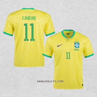 Camiseta Primera Brasil Jugador E.Ribeiro 2022