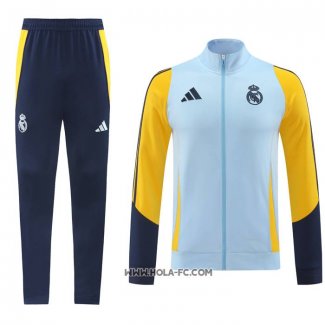 Chandal de Chaqueta del Real Madrid 2024-2025 Azul Claro