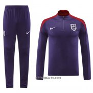 Chandal de Sudadera del Inglaterra 2024-2025 Purpura