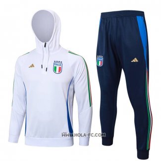 Chandal de Sudadera del Italia 2024-2025 Blanco