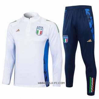 Chandal de Sudadera del Italia 2024-2025 Blanco