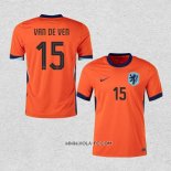 Camiseta Primera Paises Bajos Jugador Van de Ven 2024