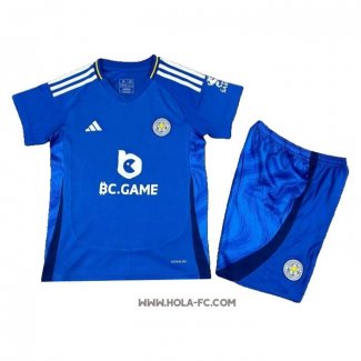 Camiseta Primera Leicester City 2024-2025 Nino