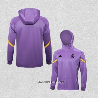 Chaqueta con Capucha del Real Madrid 2024-2025 Purpura