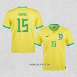 Camiseta Primera Brasil Jugador Fabinho 2022