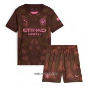 Camiseta Primera Manchester City Portero 2024-2025 Nino