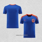 Camiseta de Entrenamiento Paises Bajos 2024-2025 Azul