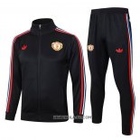 Chandal de Chaqueta del Manchester United 2024-2025 Nino Negro