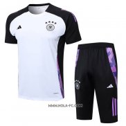 Chandal del Alemania 2024-2025 Manga Corta Blanco - Pantalon Corto