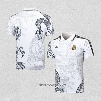 Camiseta Polo del Real Madrid Dragon 2024-2025 Blanco