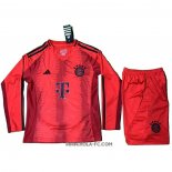 Camiseta Primera Bayern Munich 2024-2025 Nino Manga Larga