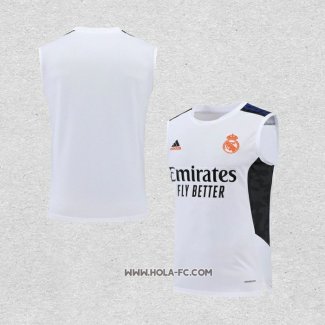 Camiseta de Entrenamiento Real Madrid 2022-2023 Sin Mangas Blanco