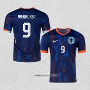 Camiseta Segunda Paises Bajos Jugador Weghorst 2024