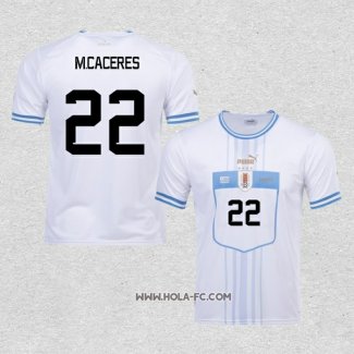 Camiseta Segunda Uruguay Jugador M.Caceres 2022