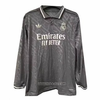 Camiseta Tercera Real Madrid 2024-2025 Manga Larga