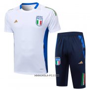 Chandal del Italia 2024-2025 Manga Corta Blanco - Pantalon Corto