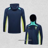 Chaqueta con Capucha del Brasil 2022-2023 Azul