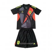 Camiseta Espana Portero 2024 Nino Negro