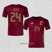 Camiseta Primera Belgica Jugador Onana 2024