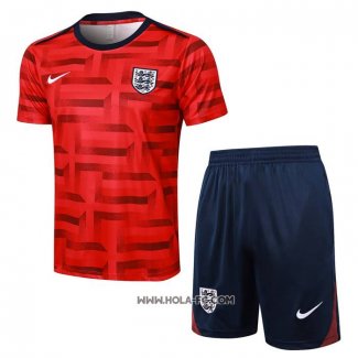 Chandal del Inglaterra 2024-2025 Manga Corta Rojo - Pantalon Corto