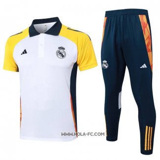 Conjunto Polo del Real Madrid 2024-2025 Blanco