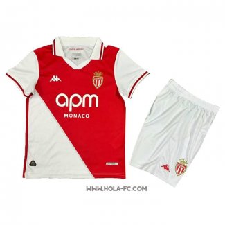 Camiseta Primera Monaco 2024-2025 Nino