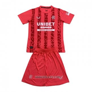 Camiseta Segunda Rangers Portero 2024-2025 Nino