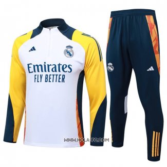 Chandal de Sudadera del Real Madrid 2024-2025 Blanco