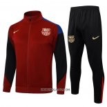 Chandal de Chaqueta del Barcelona 2024-2025 Rojo y Azul