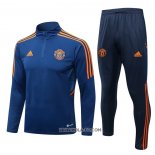 Chandal de Sudadera del Manchester United 2022-2023 Azul