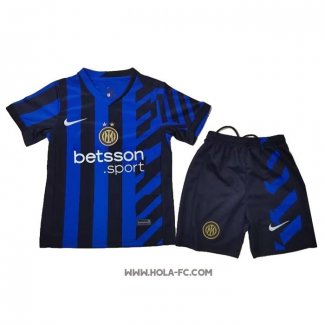 Camiseta Primera Inter Milan 2024-2025 Nino