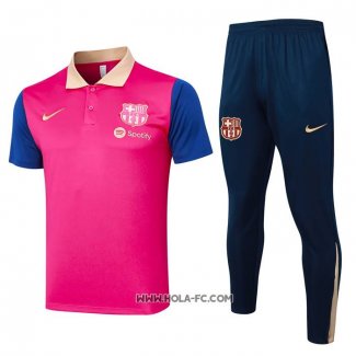 Conjunto Polo del Barcelona 2024-2025 Rojo